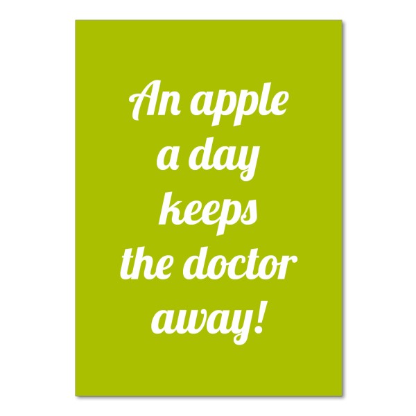 "An Apple..." Postkarte