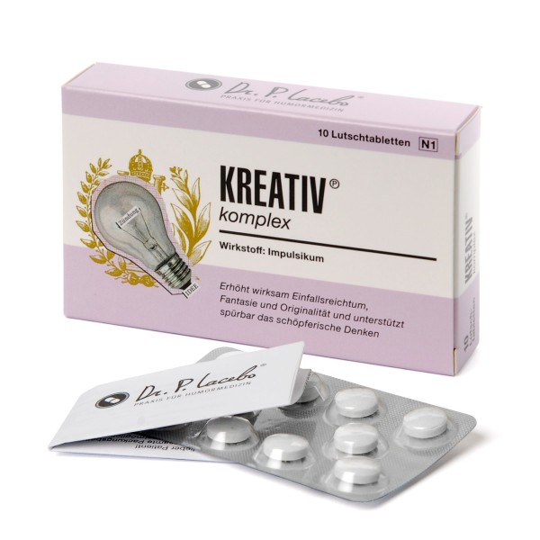 Placebo Medizin witzige Geschenkidee Tabletten für mehr Fantasie