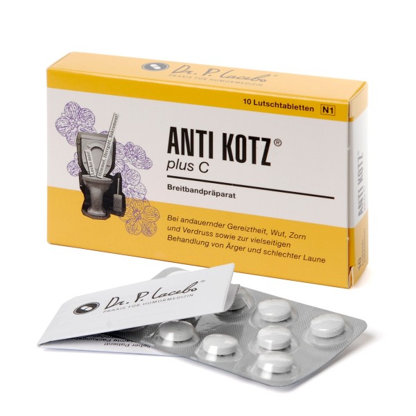 Anti Kotz Plus C / Spaßtablette von Dr. P. Lacebo